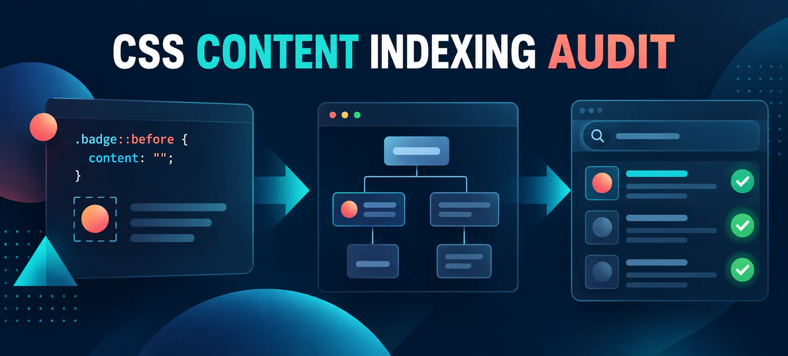 CSS Generated Content and SEO: A Practical Indexing Audit
